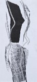 o.T.,  2025,  Mischtechnik auf Papier, 10,5 x 5 cm