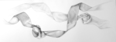 Vergiss es nicht!!!, 2024, Bleistift auf Papier, 25 x 65 cm
