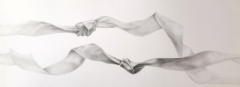 Vergiss es nicht!!!, 2024, Bleistift auf Papier, 25 x 65 cm