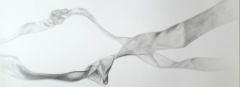 Vergiss es nicht!!!, 2024, Bleistift auf Papier, 25 x 65 cm